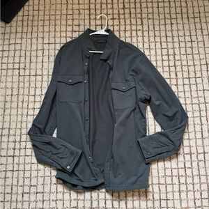 Vuori Dark Gray Lightweight Shirt Jacket